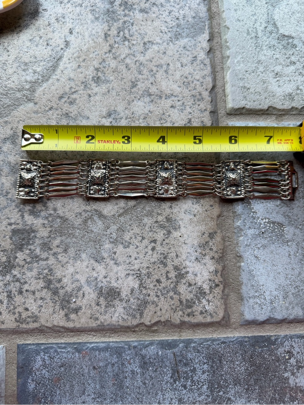 Vintage “Hecho en Mexico” Silver Link Bracelet - Picture 5 of 6